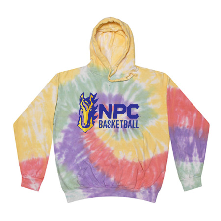 NPC Basketball Adult Tie Dye Fleece Pullover - Image 8