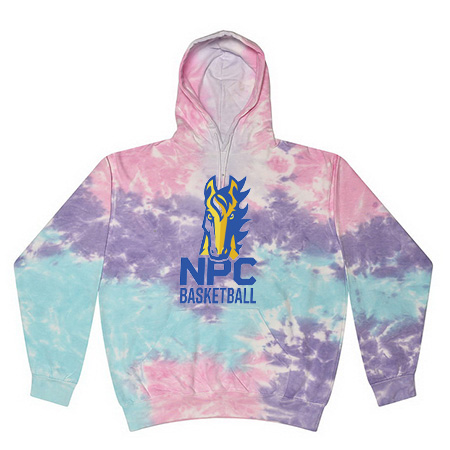 NPC Basketball Adult Tie Dye Fleece Pullover - Image 16