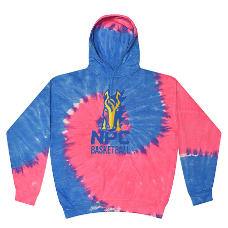 NPC Basketball Adult Tie Dye Fleece Pullover - Image 9
