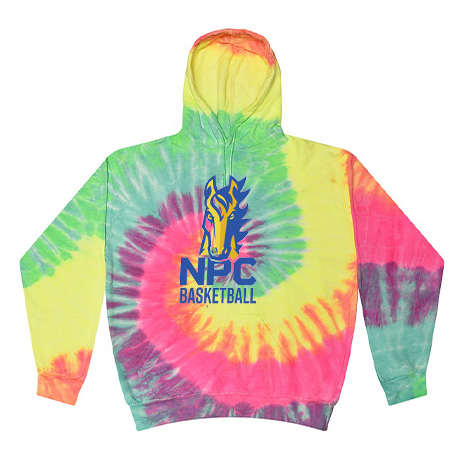 NPC Basketball Adult Tie Dye Fleece Pullover - Image 29