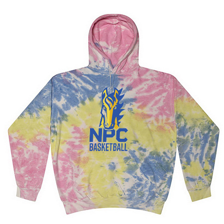 NPC Basketball Adult Tie Dye Fleece Pullover - Image 14