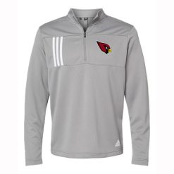 Alternative view of Orchard View Adult Adidas 3-Stripes Double Knit Quarter-Zip Pullover