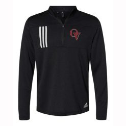 Orchard View Adult Adidas 3-Stripes Double Knit Quarter-Zip Pullover