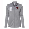 Orchard View  Ladies Adidas 3-Stripes Double Knit Full-Zip Pullover