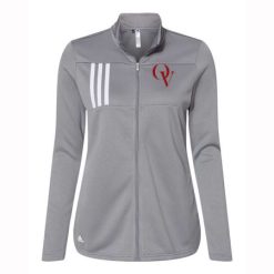 Alternative view of Orchard View  Ladies Adidas 3-Stripes Double Knit Full-Zip Pullover