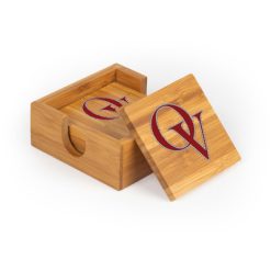 Alternative view of Orchard View  Square Bamboo Coaster Set of 4 with holder