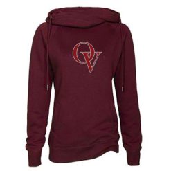 Alternative view of Orchard View Ladies Classic Fleece Funnel Neck Pullover Hood