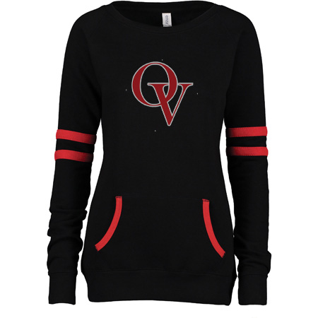 Orchard View Ladies Varsity Fleece Crew Neck Pullover - Image 9