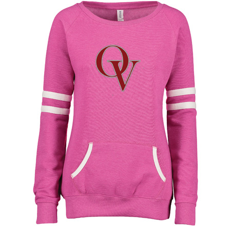 Orchard View Ladies Varsity Fleece Crew Neck Pullover - Image 10