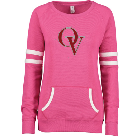 Orchard View Ladies Varsity Fleece Crew Neck Pullover - Image 16