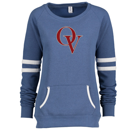 Orchard View Ladies Varsity Fleece Crew Neck Pullover - Image 4