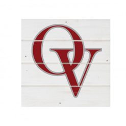 Orchard View  White Wood Pallet Coaster  Set of 1  no holder