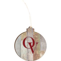 Alternative view of Orchard View  Light 4.18 X 3.86 Faux Wood Ornament