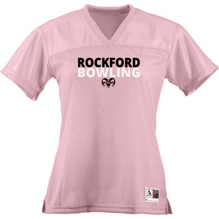 Rockford Bowling Ladies Junior Fit Replica Football Tee - Image 4