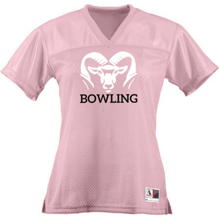 Rockford Bowling Ladies Junior Fit Replica Football Tee - Image 6
