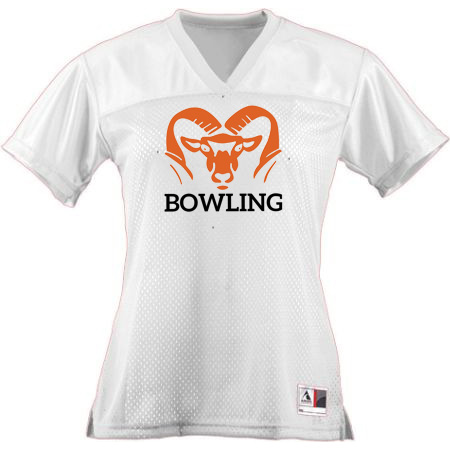Rockford Bowling Ladies Junior Fit Replica Football Tee - Image 5