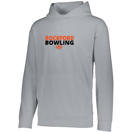 Rockford Bowling Adult Wicking Fleece Hoodie - Image 4