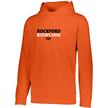 Rockford Bowling Adult Wicking Fleece Hoodie - Image 2