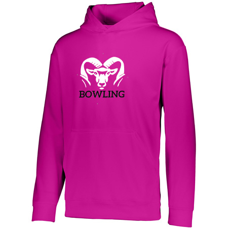 Rockford Bowling Adult Wicking Fleece Hoodie - Image 3