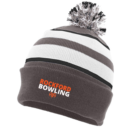 Rockford Bowling KNIT FOLD OVER POM-POM BEANIE - Image 21