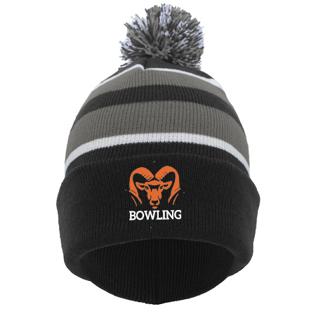 Rockford Bowling KNIT FOLD OVER POM-POM BEANIE - Image 22