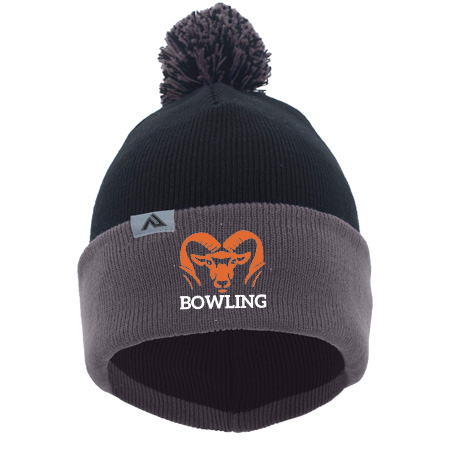 Rockford Bowling KNIT FOLD OVER POM-POM BEANIE - Image 16