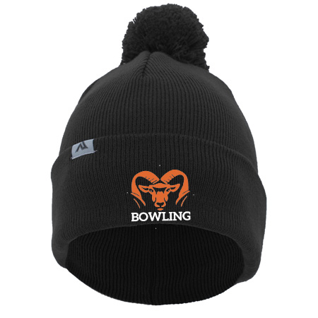 Rockford Bowling KNIT FOLD OVER POM-POM BEANIE - Image 14