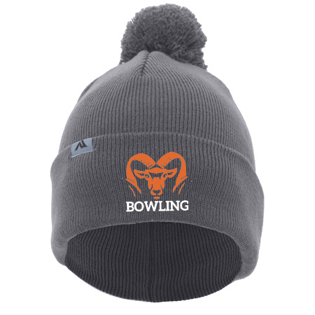 Rockford Bowling KNIT FOLD OVER POM-POM BEANIE - Image 17