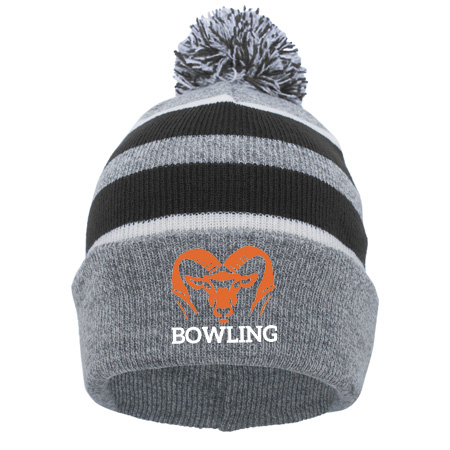 Rockford Bowling KNIT FOLD OVER POM-POM BEANIE - Image 11