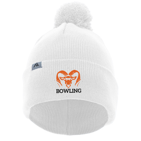 Rockford Bowling KNIT FOLD OVER POM-POM BEANIE - Image 7