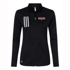 Alternative view of Rockford Bowling Ladies Adidas 3-Stripes Double Knit Full-Zip Pullover