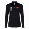 Rockford Bowling Ladies Adidas 3-Stripes Double Knit Full-Zip Pullover