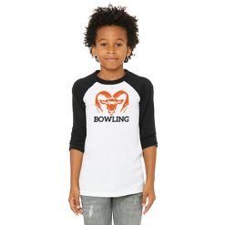 Alternative view of Rockford Bowling Youth Youth 3/4 Sleeve Baseball Tee
