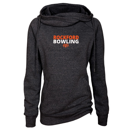 Rockford Bowling Ladies Classic Fleece Funnel Neck Pullover Hood - Image 18