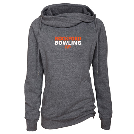 Rockford Bowling Ladies Classic Fleece Funnel Neck Pullover Hood - Image 19