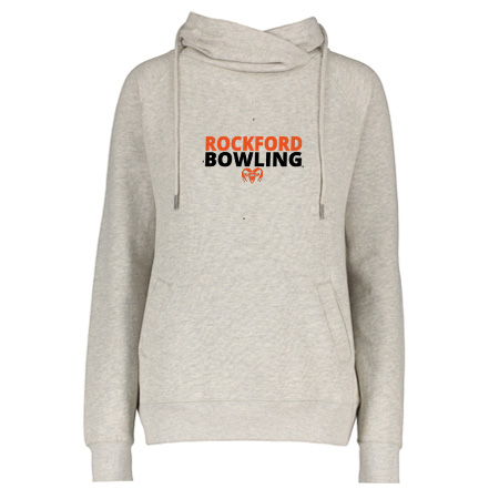 Rockford Bowling Ladies Classic Fleece Funnel Neck Pullover Hood - Image 17