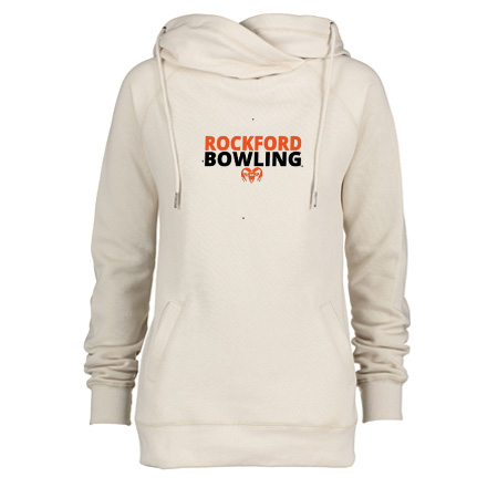 Rockford Bowling Ladies Classic Fleece Funnel Neck Pullover Hood - Image 15