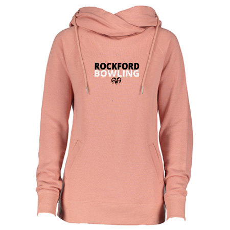 Rockford Bowling Ladies Classic Fleece Funnel Neck Pullover Hood - Image 20