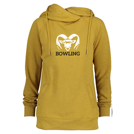 Rockford Bowling Ladies Classic Fleece Funnel Neck Pullover Hood - Image 12