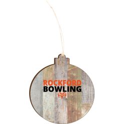 Rockford Bowling Light 4.18 X 3.86 Faux Wood Ornament