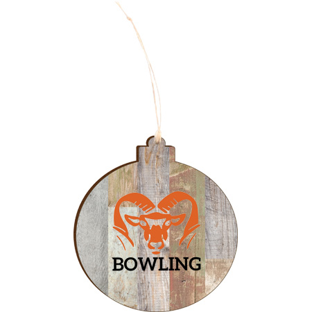 Rockford Bowling Light 4.18 X 3.86 Faux Wood Ornament - Image 2