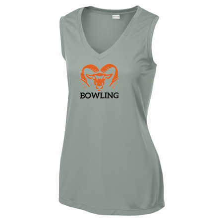 Rockford Bowling Ladies Ladies Sleeveless PosiCharge® Competitor™ V-Neck Tee - Image 4