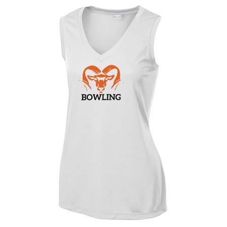 Rockford Bowling Ladies Ladies Sleeveless PosiCharge® Competitor™ V-Neck Tee - Image 7