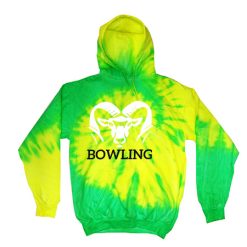 Alternative view of Rockford Bowling Adult Tie Dye Fleece Pullover