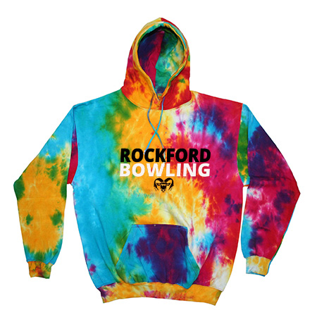 Rockford Bowling Youth Youth Tie Dye Fleece Pullover - Image 3