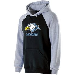 Alternative view of GR Christian lacrosse Adult Banner Hoodie
