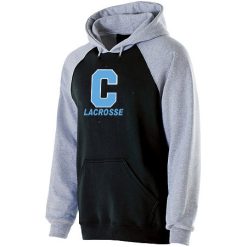 Alternative view of GR Christian lacrosse Youth Banner Hoodie