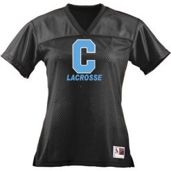 Alternative view of GR Christian lacrosse Ladies Junior Fit Replica Football Tee