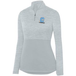 Alternative view of GR Christian lacrosse Ladies Shadow Tonal Heather ¼ Zip Pullover