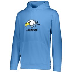 Alternative view of GR Christian lacrosse Adult Wicking Fleece Hoodie